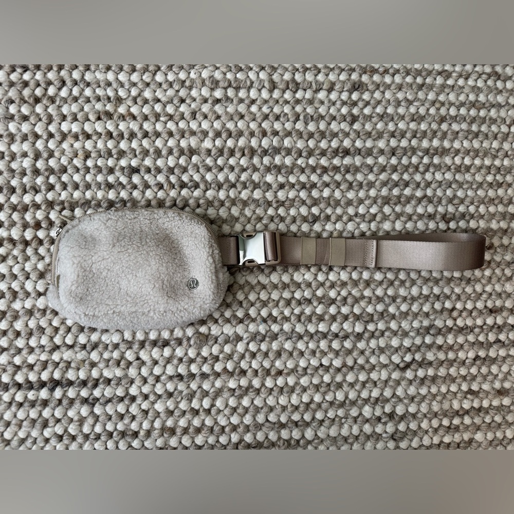 lululemon Ivory Fleece Belt Bag